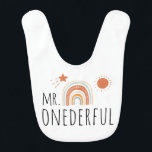 Boho First Birthday MR Onederful Hakklapp<br><div class="desc">Boho First Birthday MR Onederful Baby bib. Matchande objekt är tillgängliga.</div>