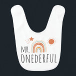 Boho First Birthday MR Onederful Hakklapp<br><div class="desc">Boho First Birthday MR Onederful Baby bib. Matchande objekt är tillgängliga.</div>