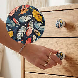 Boho Fjäderdriven Whimsy  Knopp