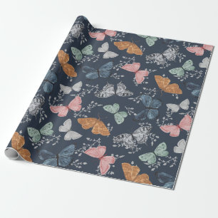 Boho Fjäril Förtrollat Inpackningspapper Presentpapper