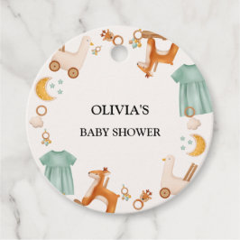 Boho Flicka Clothes Baby Shower Gåvor Etiketter