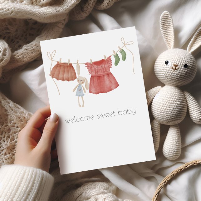 Boho Flicka Grattiss Card Kort (Skapare uppladdad)