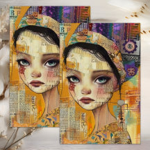 BOHO FLICKA MIXED MEDIA DEKUPERING TISSUEPAPER