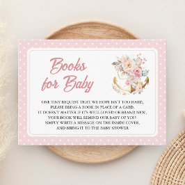 Boho Floral Anchor Nautical Girl Book Request Tilläggskort