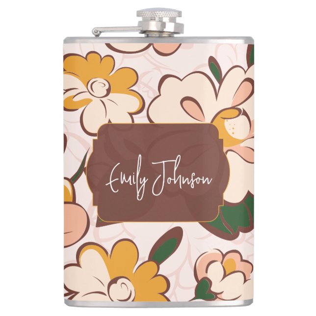 Boho Floral Custom Name Fickplunta (Framsidan)