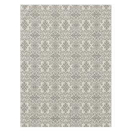 Boho Floral Damask Line Art, Black on Beige
