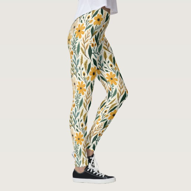 Boho Floral Fantasy Leggings (Höger)