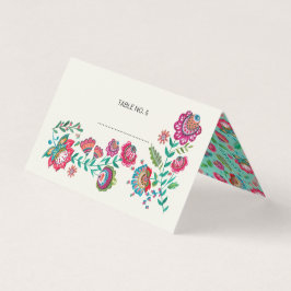 Boho Floral | Gästanpassning | Platskort Visitkort
