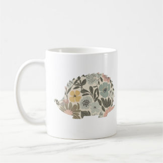 Boho Floral Hedgehog Kaffemugg