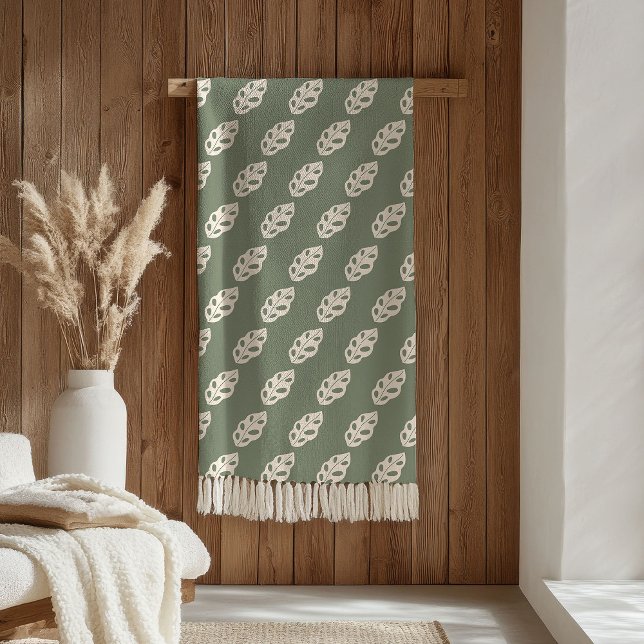Boho Floral Throw Retro Pastel Cozy Vibes Fleecefilt (Boho Floral Throw Retro Pastel Cozy Vibes)
