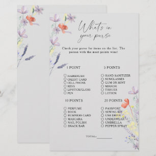 Boho Floral vad har du i din handväska spel