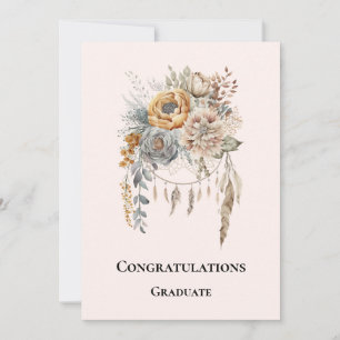 Boho Flower Bouquet i Neutralt Färg Studenten