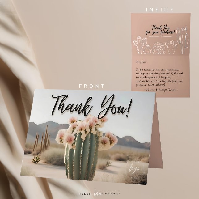 Boho | Flower Cactus | Aestesisk | Tack för ditt k (Skapare uppladdad)