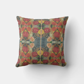 Boho flower designed pillow kudde