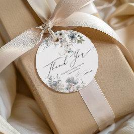 Boho Flower Elegant Modern Baby Shower Tack Gåvor Etiketter