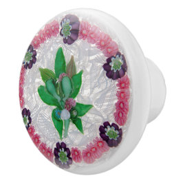 Boho Flower Gräns Rosa Buds Victorian Knopp