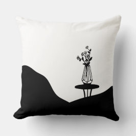 Boho Flower pot on table Kudde