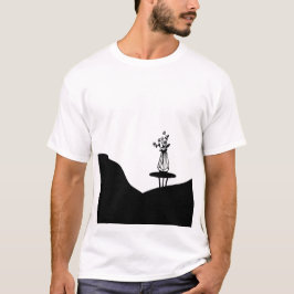 Boho Flower pot on table T Shirt