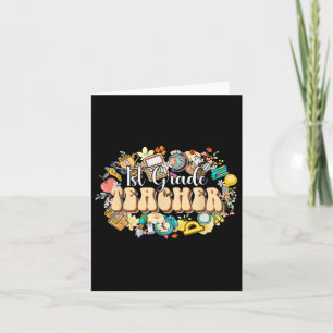 Boho Flowers 1st Klass Lacherapport T Kort