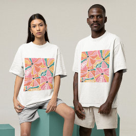 Boho Flowers Fall in Kärlek med Yourself T-Shirt