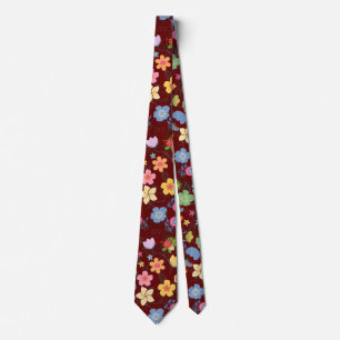 Boho Flowers Mönster B01.b DRed BG Slips