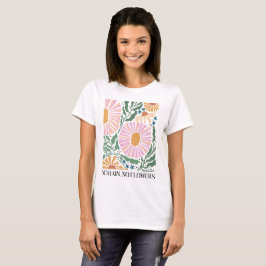 Boho Flowers no Rain No Flower Quote T Shirt