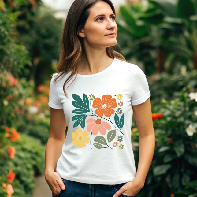 Boho Flowers T Shirt (Skapare uppladdad)