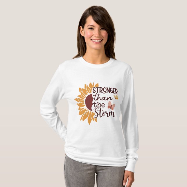Boho Flowers WildblommBible Verse T Shirt (Hel framsida)