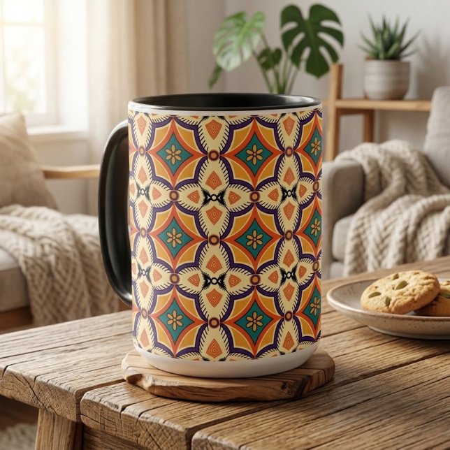 Boho Folk Art Totebag Mugg (Skapare uppladdad)