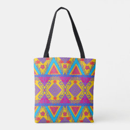 Boho Folk Art Totebag Tygkasse