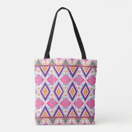 Boho Folk Art Totebag Tygkasse