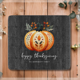 Boho Folk Pumpkin Thanksgiving