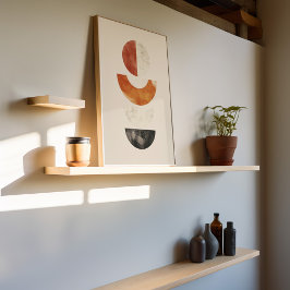 Boho för minimalistisk Circle Abstrakt Poster