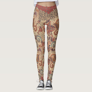 Boho för sida för pumaPaisley vild damasker Leggings