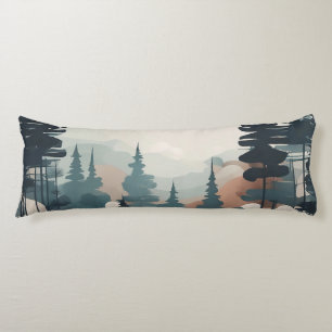 Boho Forest Landcape Artwork Kroppskudde
