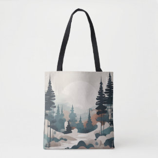 Boho Forest Landcape Artwork Tygkasse