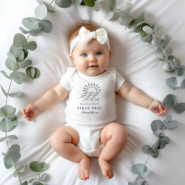 Boho första Resa runt Sol 1:a födelsedagen Party T Shirt (Skapare uppladdad)