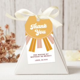 Boho Första Resa runt Sol första födelsedag Presentetikett