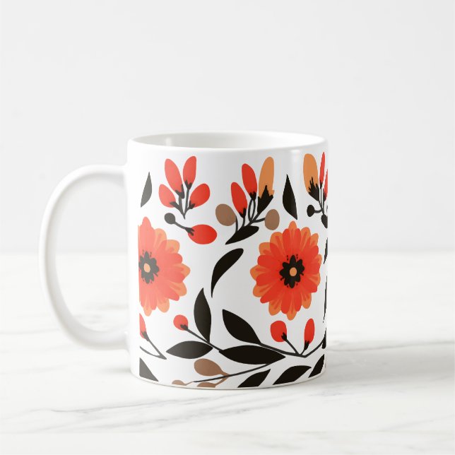 Boho Friblommor Kaffemugg (Vänster)