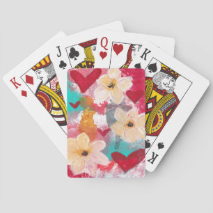 Boho fröjd som leker kort casinokort