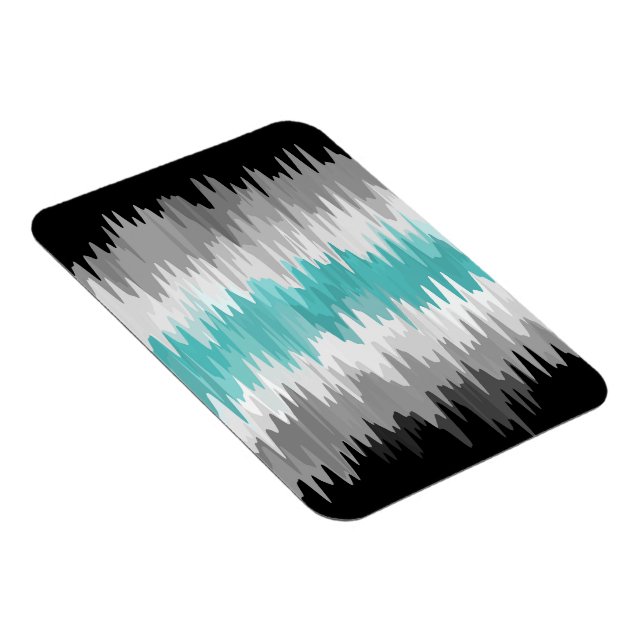 Boho Funky Vågig Abstrakt Libramaskulin Stolthetsf Magnet (Högersidan)