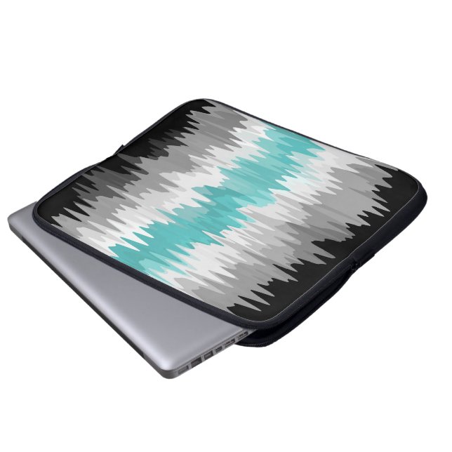 Boho Funky Vågig Abstrakt Libramaskulin Stoltighet Laptop Fodral (Framre botten)