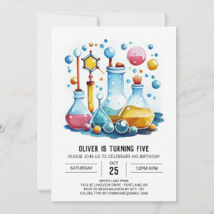 Boho Fusion Potion Scientist Birthday Inbjudningar