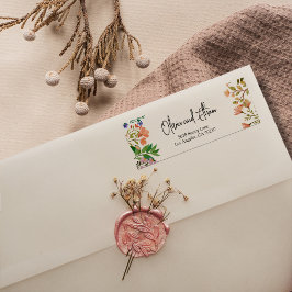 Boho Garden of Wildblomma Return-adressetikett Returadress Etikett