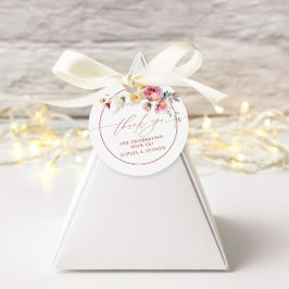 Boho Garden Ro Flowers Wedding Favor Märkre Gåvor Etiketter