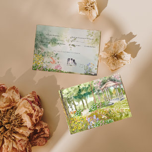 Boho Garden Wildblomma BRÖLLOP OSA Kort
