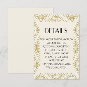 Boho Gatsby blankt kort