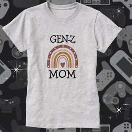 BOHO ’GEN-Z’ Rainbow Heart Mamma, T Shirt