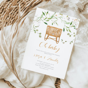 Boho Gender Neutral Baby Shower Inbjudningar