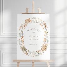 Boho Gender Neutral Baby Shower Välkommen